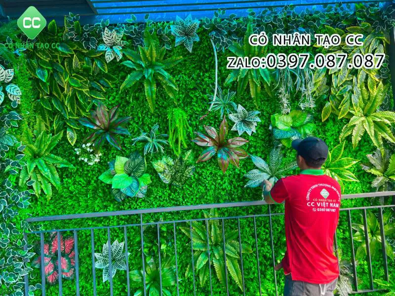 Thi công tường cây giả Phan Thiết Bình Thuận