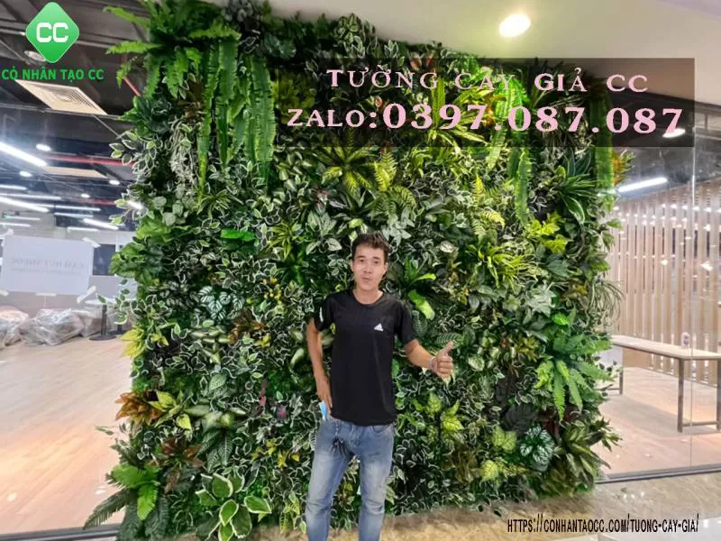 Thi công tường cây giả Bình Dương