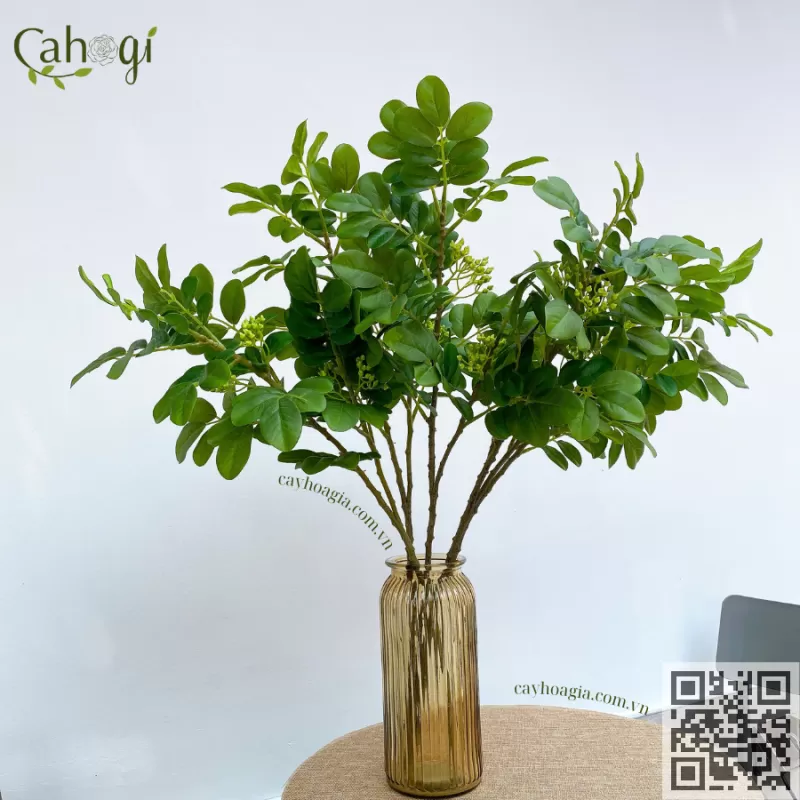 Cành Cây Sưa Giả Cao Cấp Có Hoa 