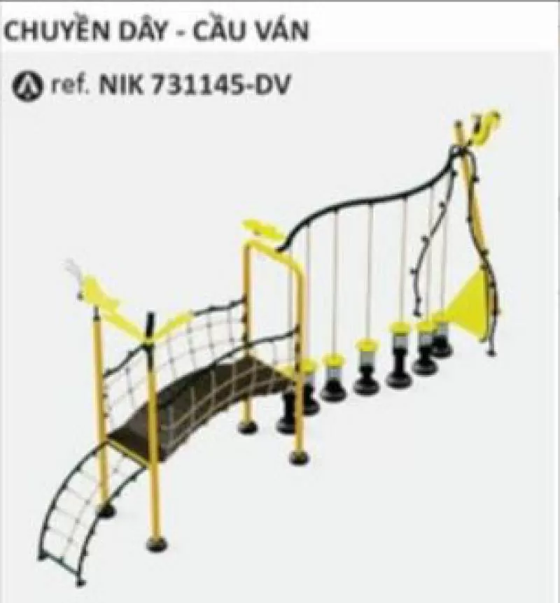 Khung vận động chuyền dây cầu ván - NIK731146-DV