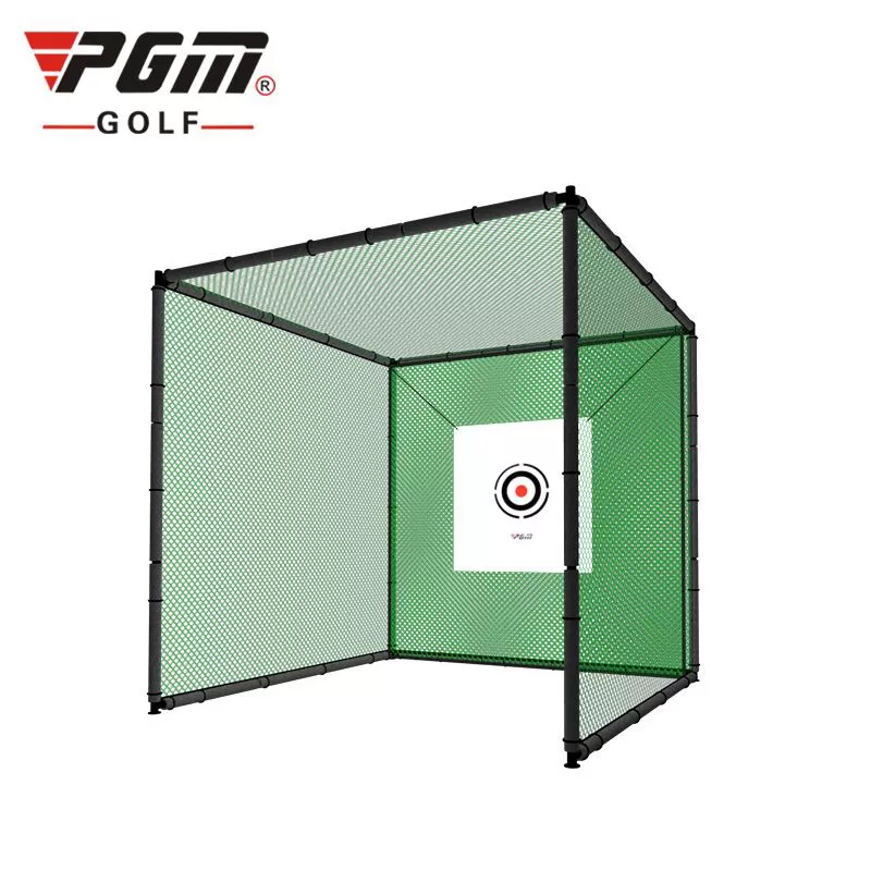 Khung tập golf 3x3x3, lưới golf, hồng tâm, bọc bảo vệ và lưới giảm chấn PGM