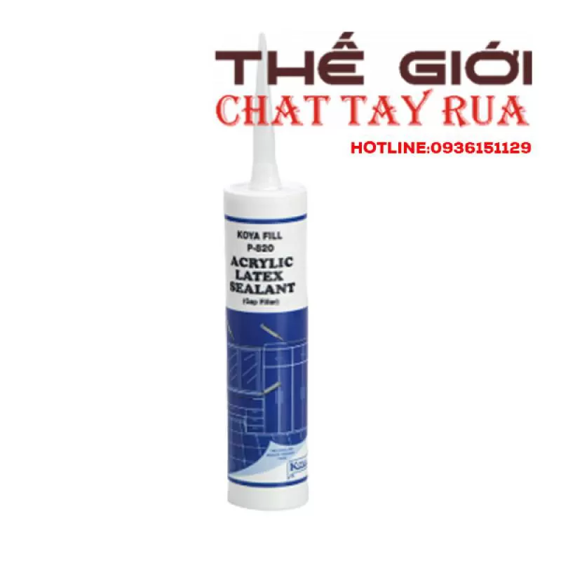 Keo acrylic một thành phần cho khung cửa, tường thạch cao, bàn trang điểm, buồng tắm, vòi sen ( KOYAFILL Acrylic Latex Sealant )