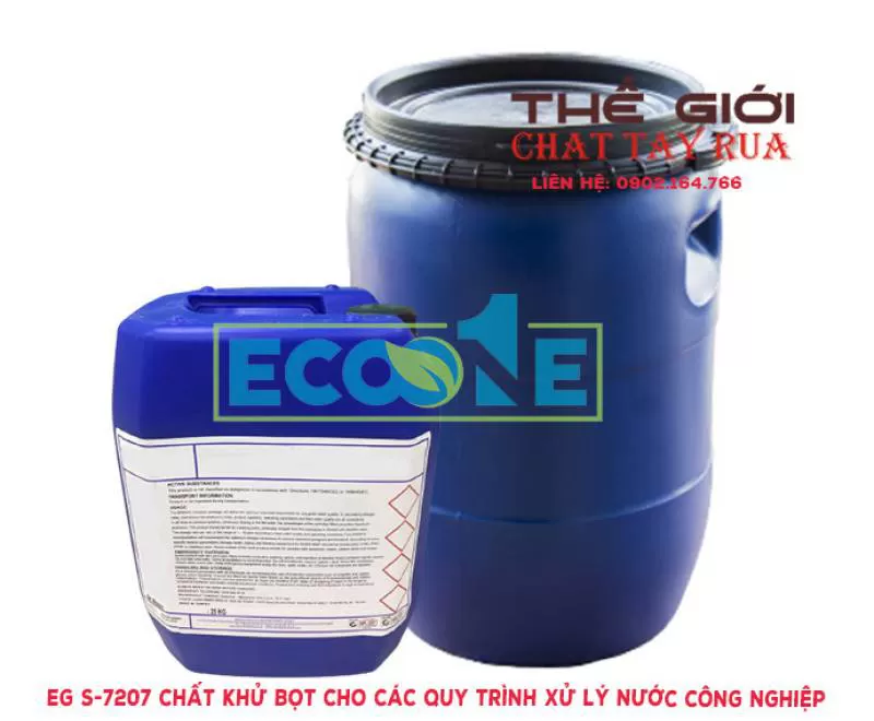 EG S-7207 CHẤT KHỬ BỌT CHO CÁC QUY TRÌNH XỬ LÝ NƯỚC CÔNG NGHIỆP 