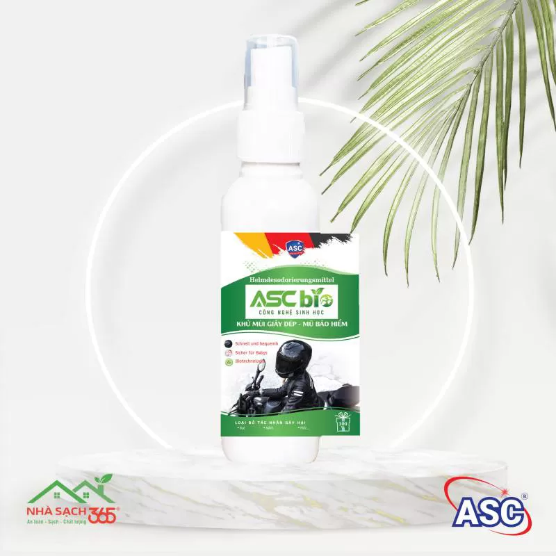 KHỬ MÙI GIÀY DÉP VÀ MŨ BẢO HIỂM ASC 100ML