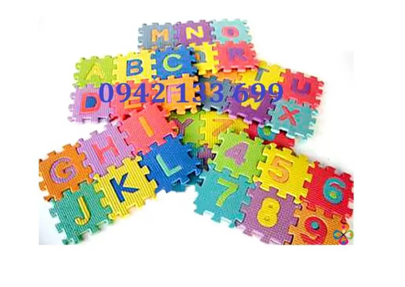Thảm Xốp Lót Sàn Cho Bé Mini Chữ Số 15x15cm 