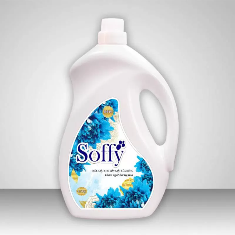 Nước giặt cao cấp Soffy- 2,2kg Cửa đứng-Hương hoa cỏ 