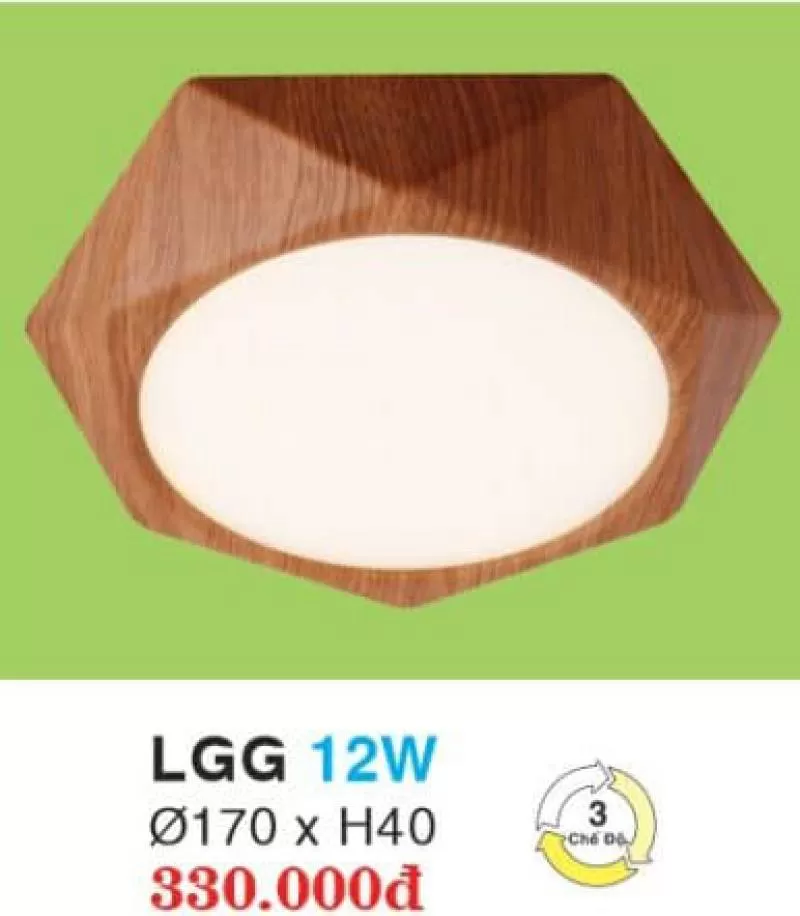 Đèn led âm trần hợp kim cao cấp LGG 12W HUFA 