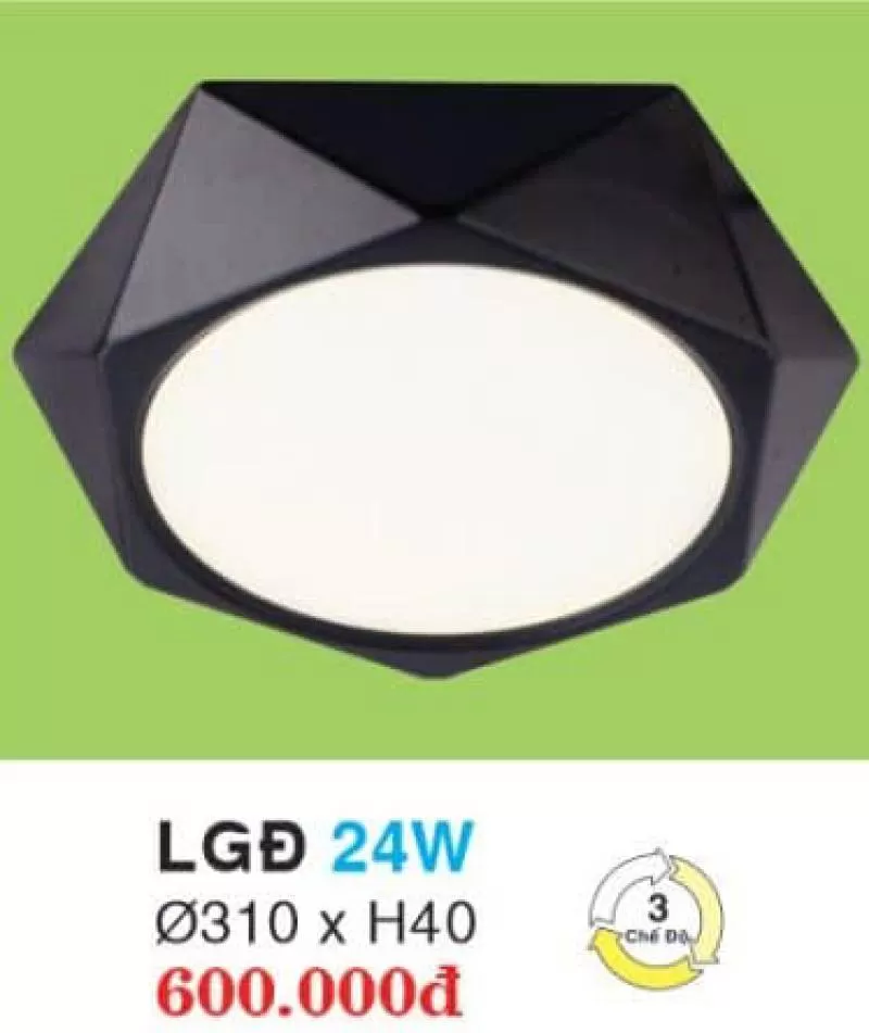 Đèn led âm trần hợp kim cao cấp LGĐ 24W HUFA