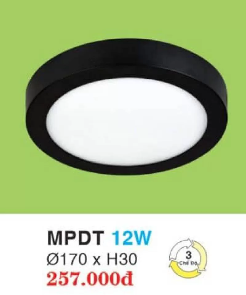 Đèn led âm trần hợp kim cao cấp MPDT 12W HUFA
