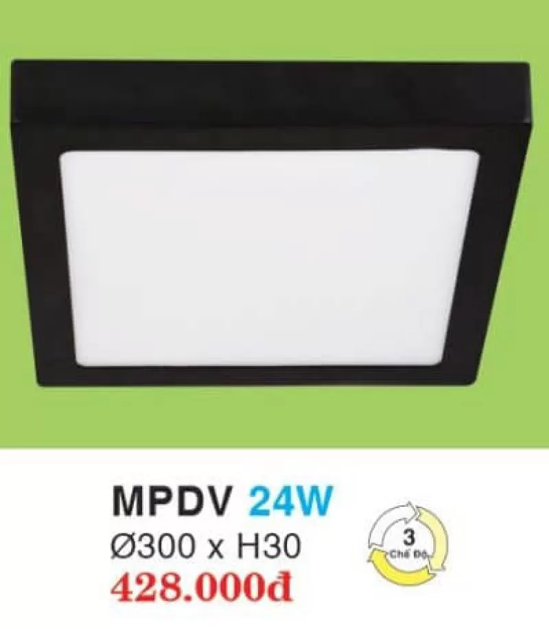 Đèn led âm trần hợp kim cao cấp MPDV 24W HUFA 