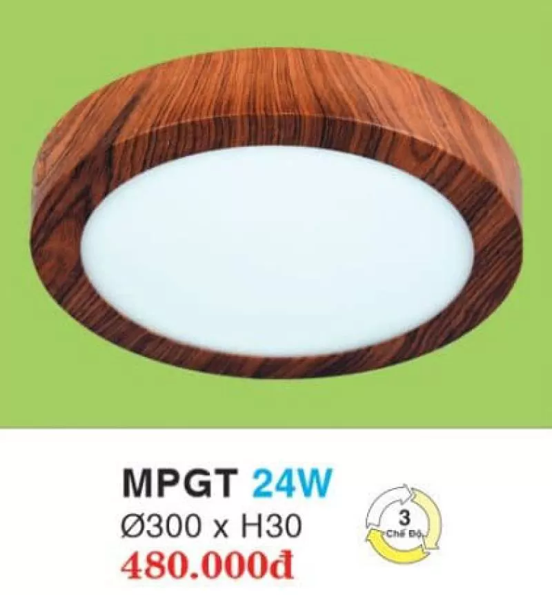 Đèn led âm trần hợp kim cao cấp MPGT 24W HUFA 