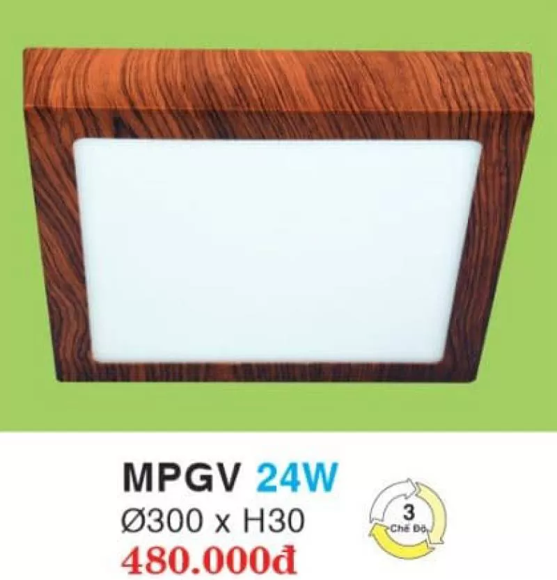 Đèn led âm trần hợp kim cao cấp MPGV 24W HUFA