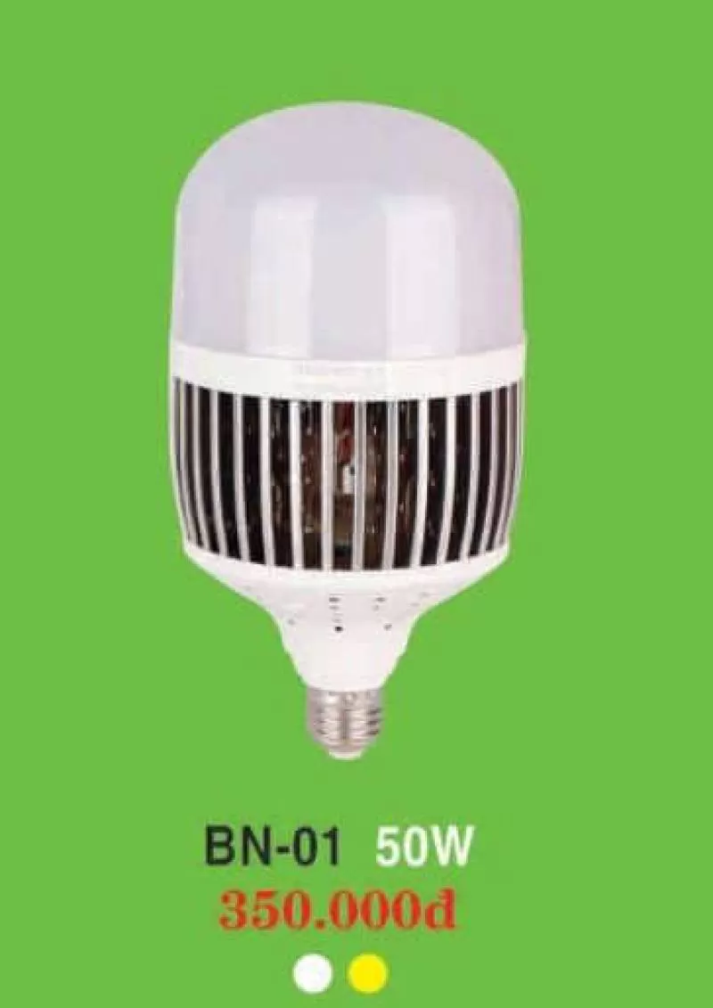 Bóng led trụ IC tốt tải nhiệt nhôm BN-01 50W