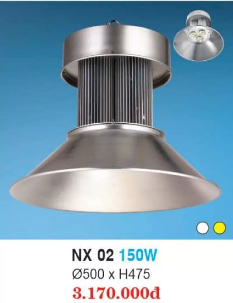 Đèn Led Nhà Xưởng Hợp Kim Nhôm Cao Cấp NX 150W HUFA