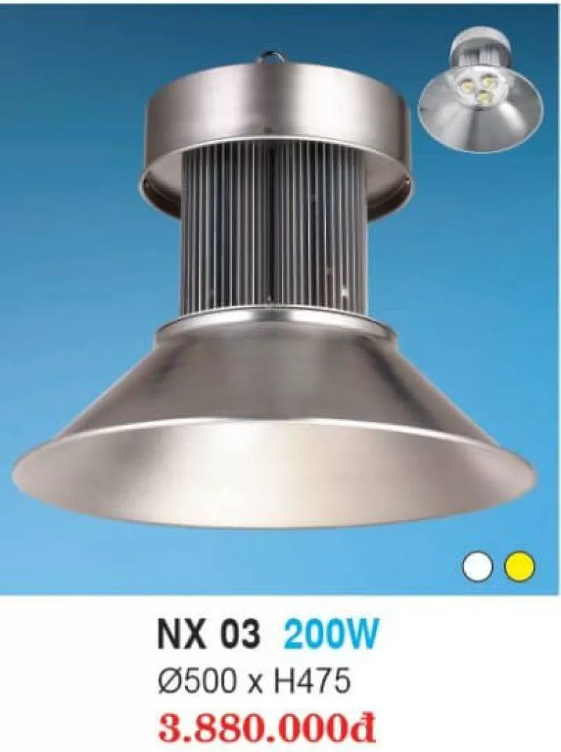 Đèn Led Nhà Xưởng Hợp Kim Nhôm Cao Cấp NX 200W HUFA