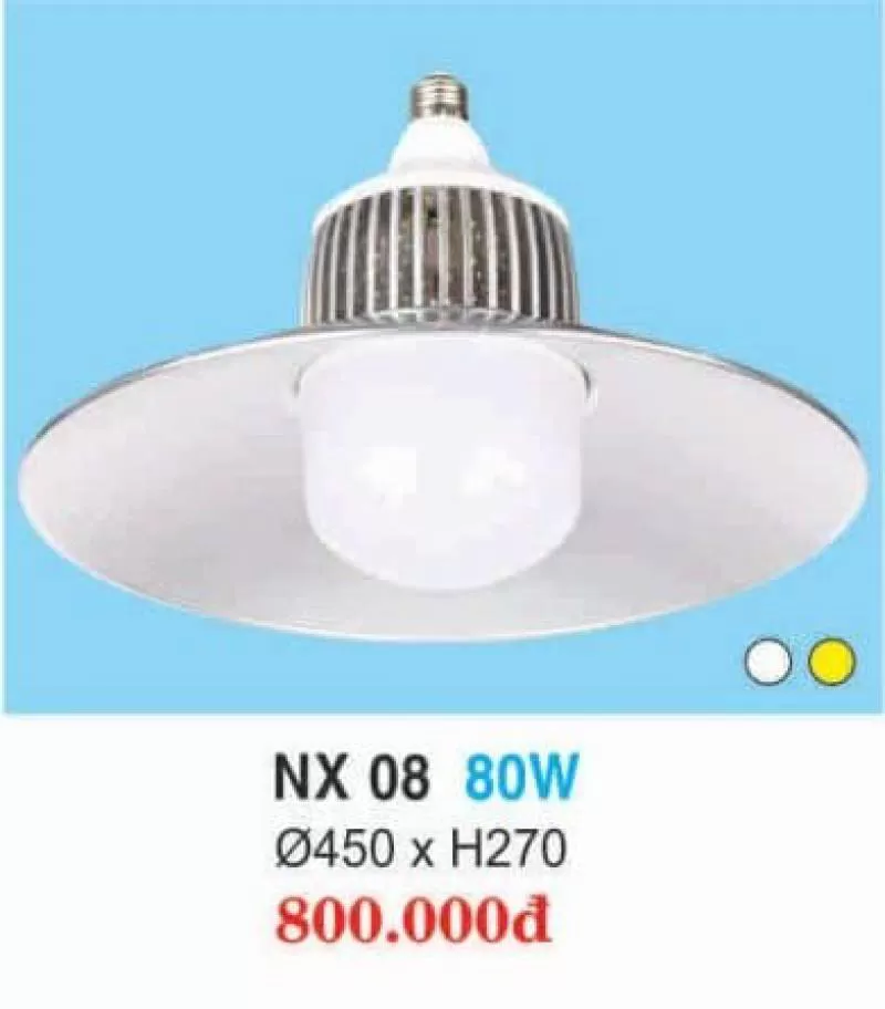 Đèn Led Nhà Xưởng Hợp Kim Nhôm Cao Cấp NX 80W HUFA
