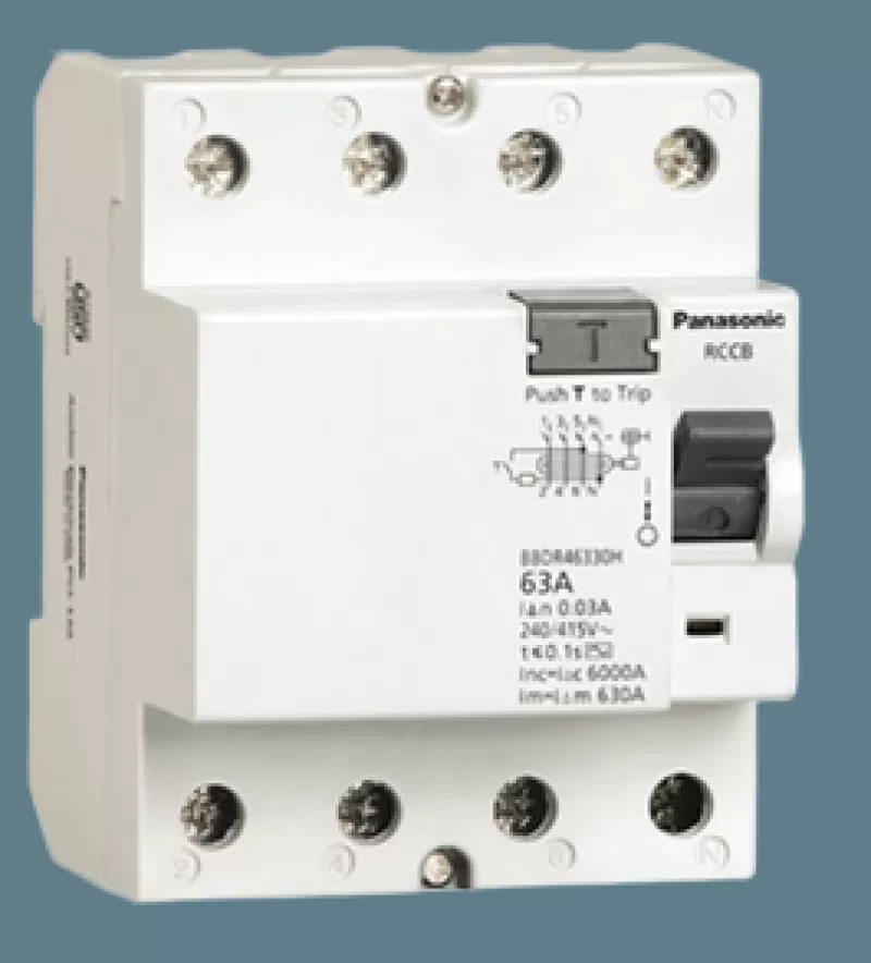 Cầu dao chống rò RCCB 4P 60A Panasonic BBDR46330HV 