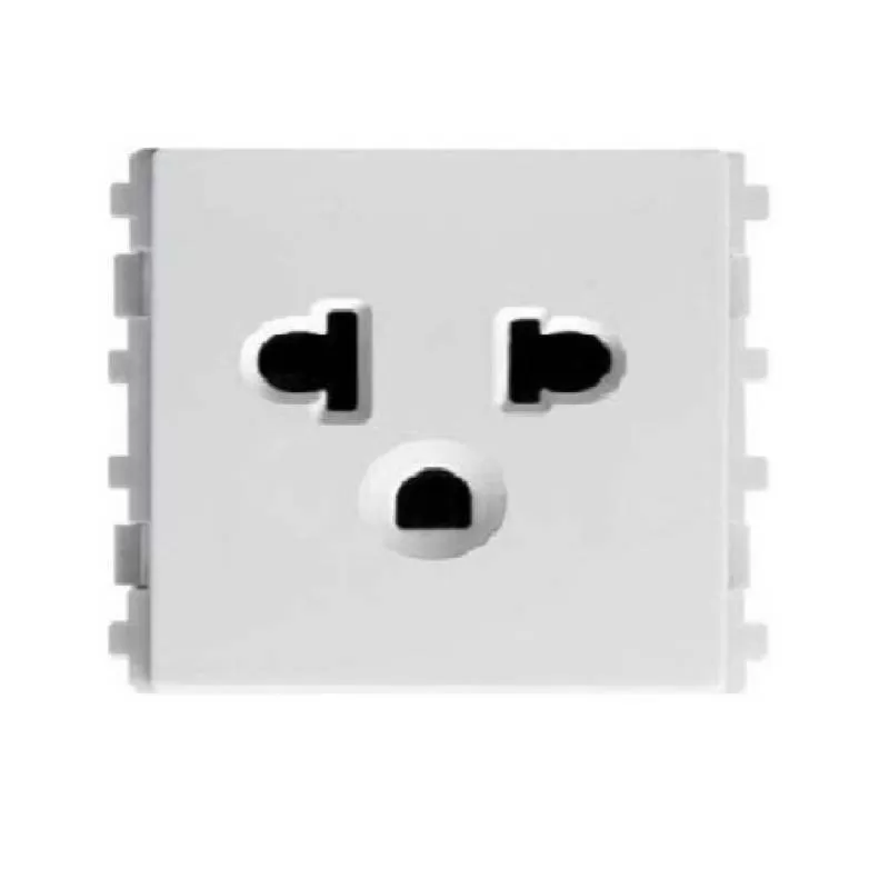 Ổ cắm đơn 3 chấu 16A, size M, Schneider, mã F1426UESM_WE_G19 