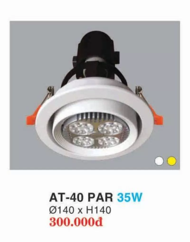Đèn led downlight hợp kim nhôm cao cấp AT-40 PAR 35W HUFA