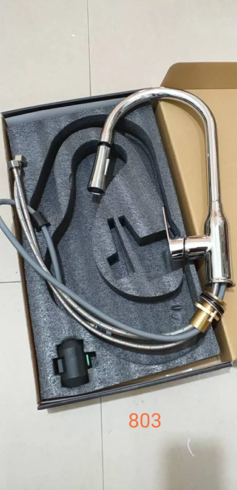 Vòi rửa bát rút quả nhỏ tay dày 