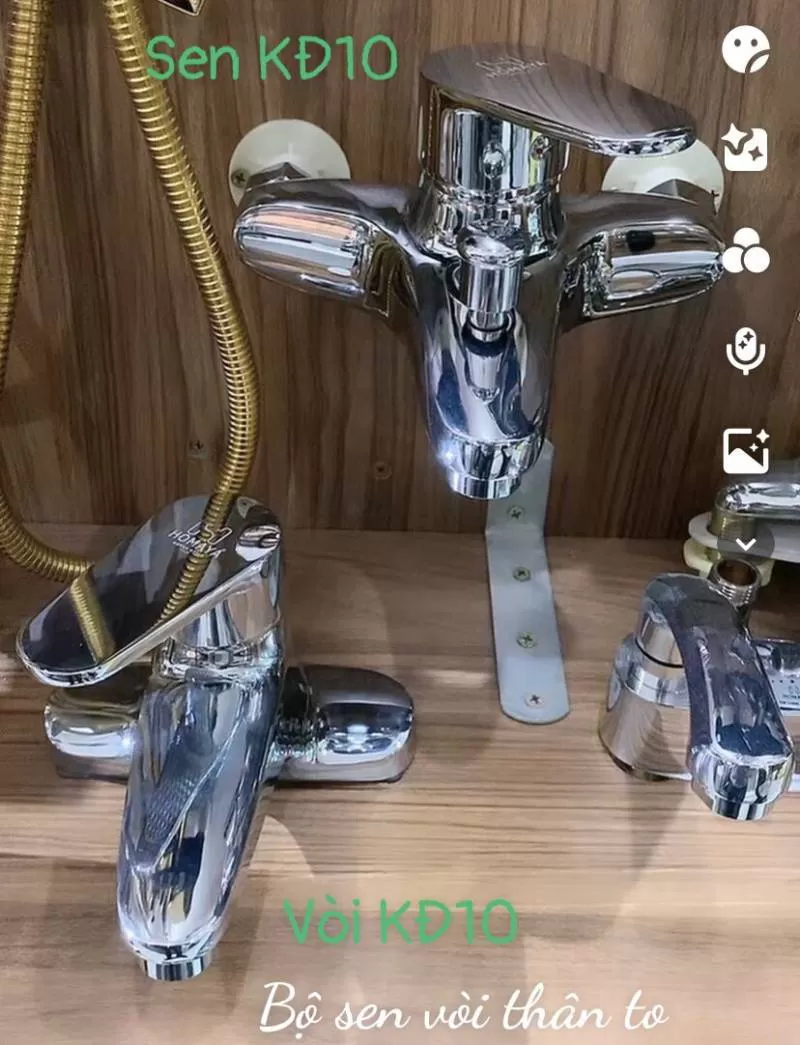 sen kd + vòi rửa mặt kd 