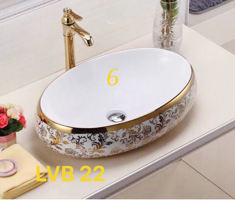 Chậu elip đặt bàn đá homaya 22 