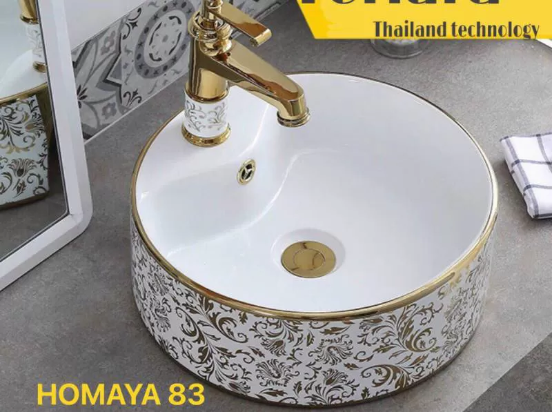Chậu đặt bàn đá homaya 83 