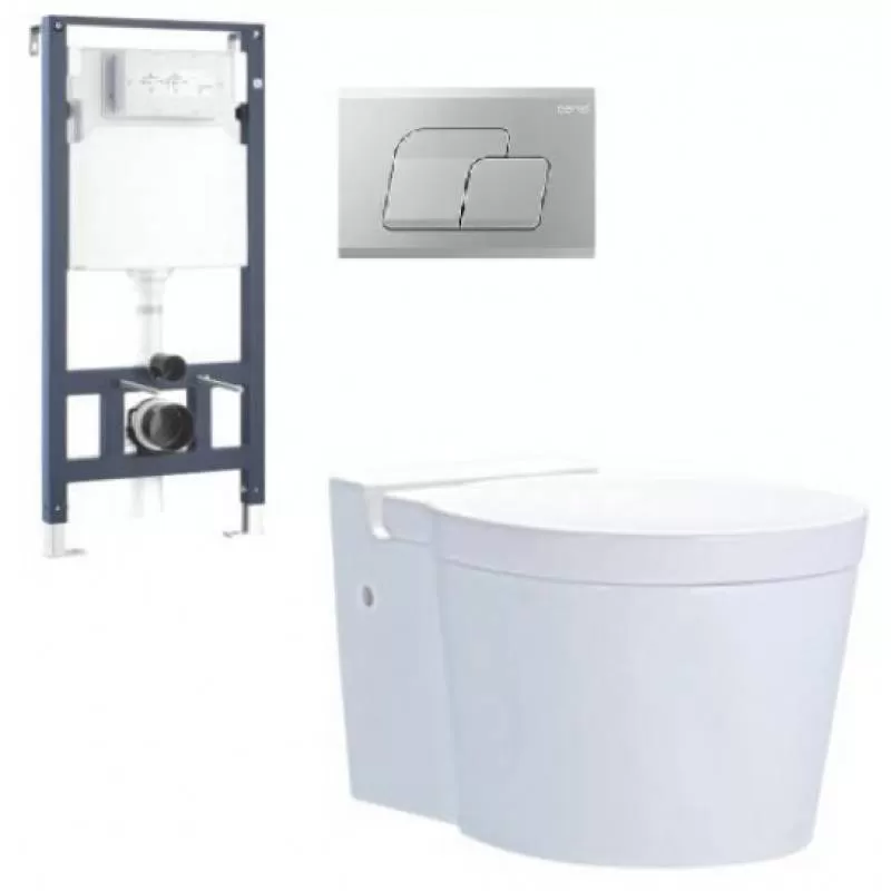 Bồn Cầu Treo Tường Nắp Đóng Êm Thoát Ngang Chính Hãng Cotto SC198817(T)