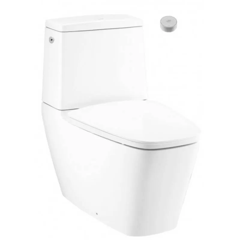 Bồn Cầu Hai Khối Cảm Ứng Xả Không Chạm Chính Hãng Cotto C135137 Hercules Curve