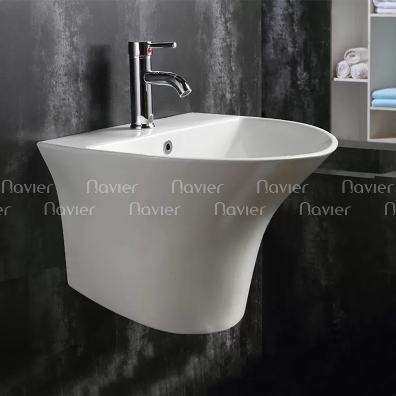 Chậu lavabo liền khối tròn Navier NV-426