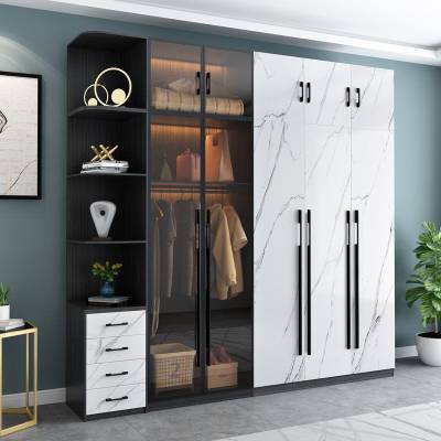 Tủ Quần Áo Cánh Kính Gỗ MDF Màu Xám Chì Đa Dạng Mẫu Mã Kích Thước 
