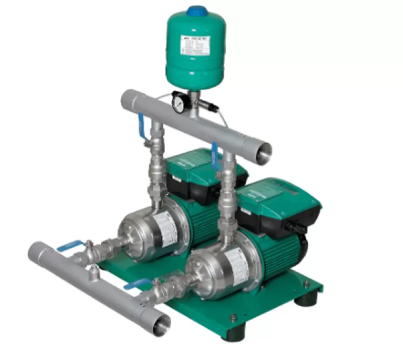 Cụm 2 Bơm Tăng Áp Biến Tần Wilo PBI-LD 402EA