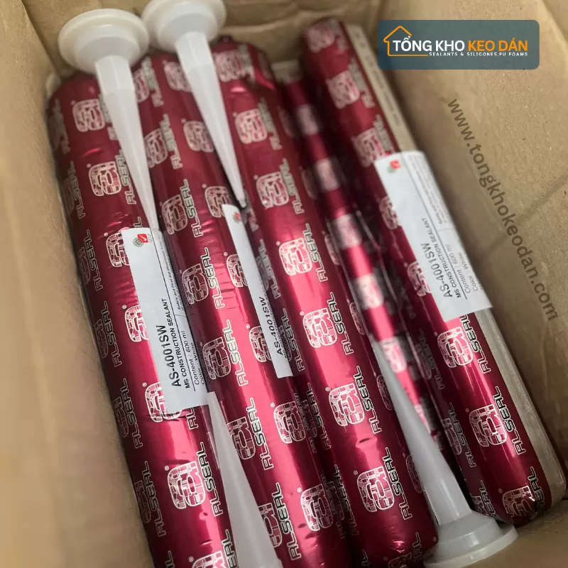 Keo trám mối nối AS4001SW màu trắng, xúc xích 600ml
