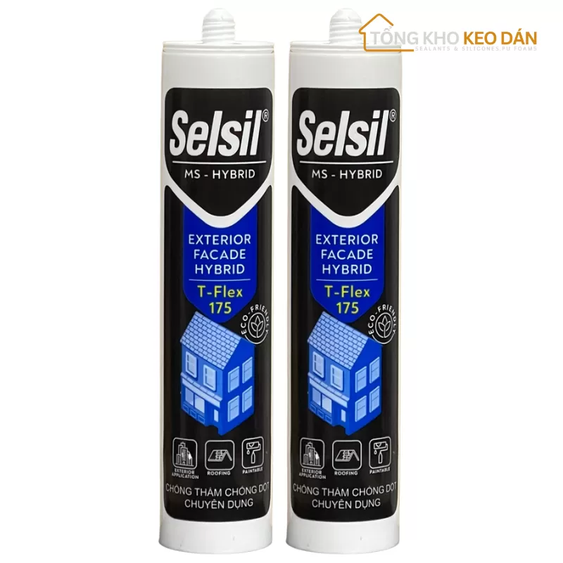 Keo chống thấm dột gốc MS-Hybrid T175 Selsil TFlex