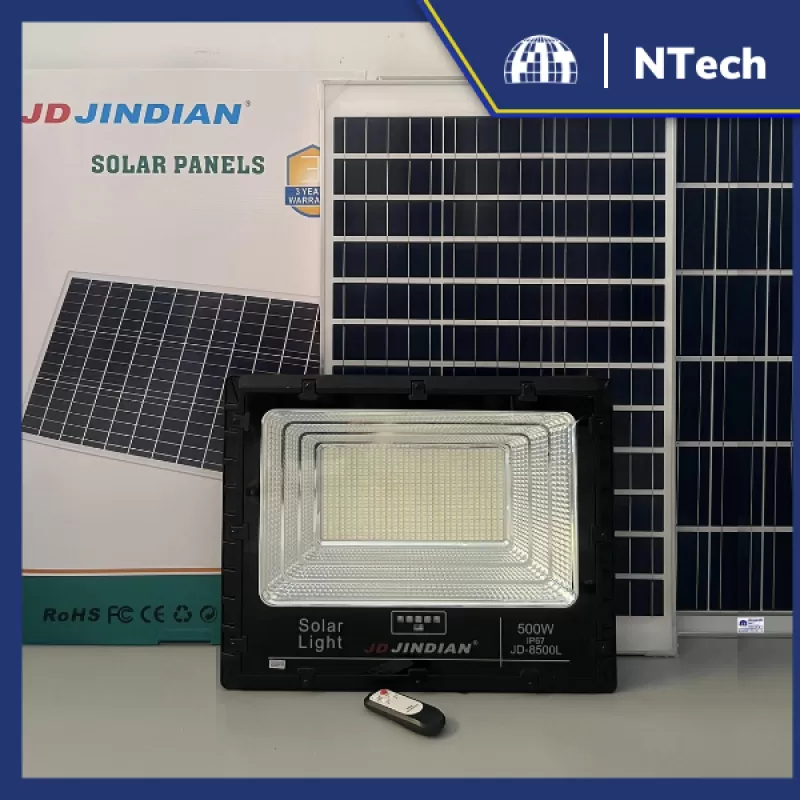 Đèn năng lượng mặt trời 500w jd 8500l