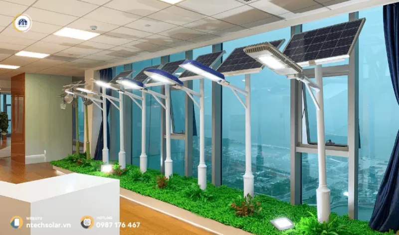 Đèn đường năng lượng mặt trời 120w blue carbon BCT-OLB 2.0