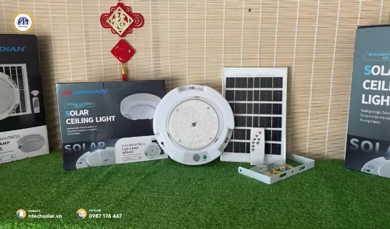 Đèn ốp trần năng lượng mặt trời 100w JD-A225
