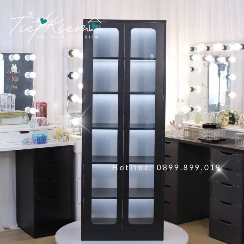 Tủ Đựng Túi Xách Đẹp Cửa Kính Cao Cấp - Nội Thất Tiết Kiệm