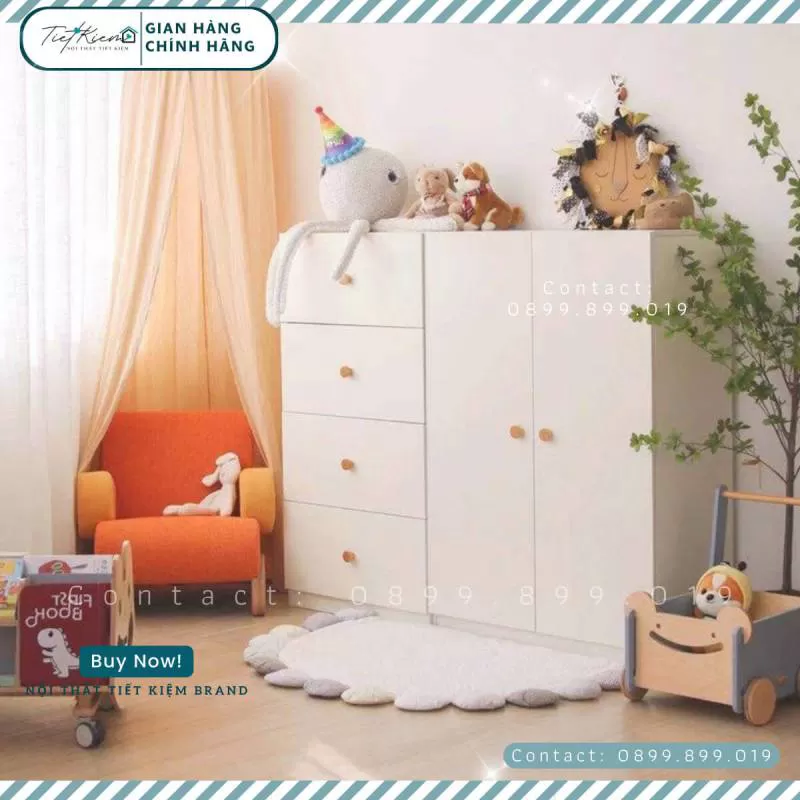 Tủ Áo Bé Gái Đáng Yêu - Nội Thất Tiết Kiệm Chất Lượng Cao 