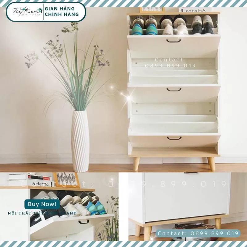 Tủ Giầy Siêu Mỏng Hiện Đại, Thiết Kế Tinh Tế, Giao Nhanh
