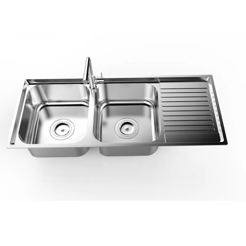 Chậu Sơn Hà 304 Premium S105D2.3 (105x44cm-Inox bóng)