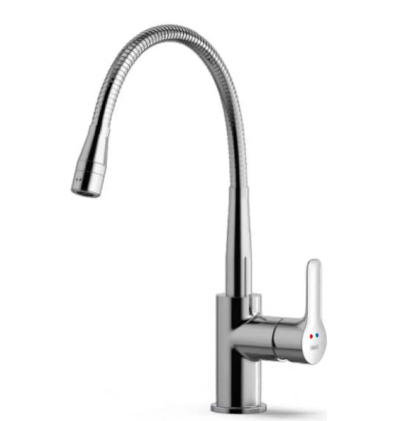 Vòi rửa bát nóng lạnh cần mềm Inax SFV-303S