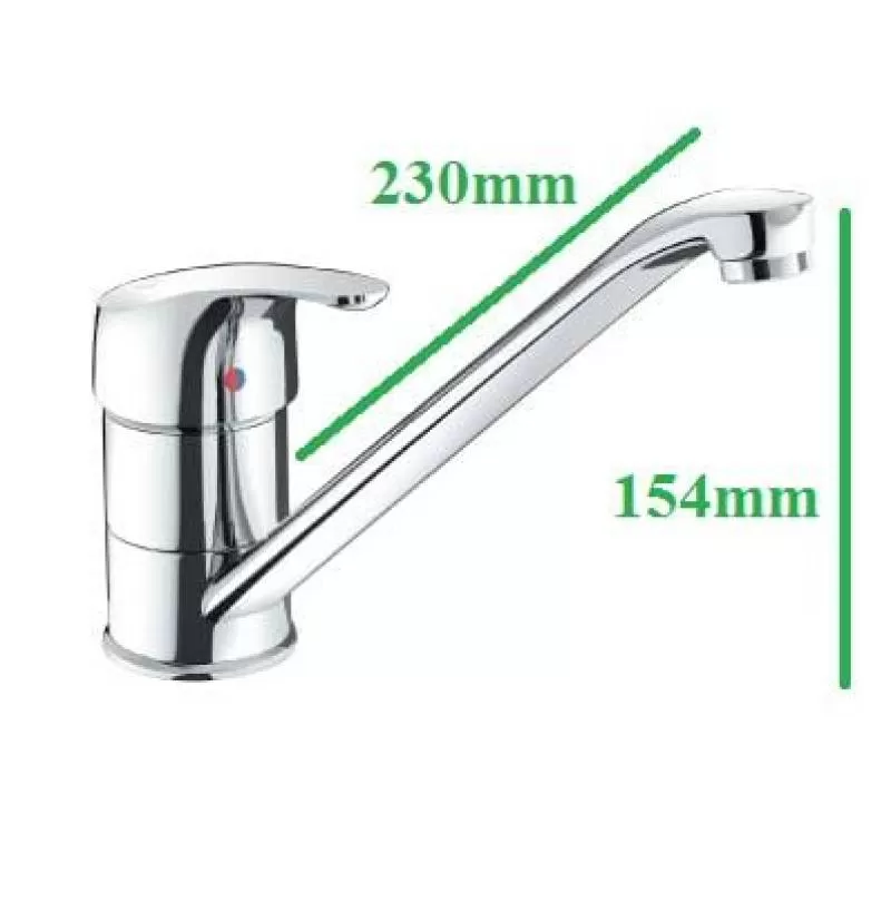 Vòi rửa bát nóng lạnh Inax SFV-112S (Tay đặc)