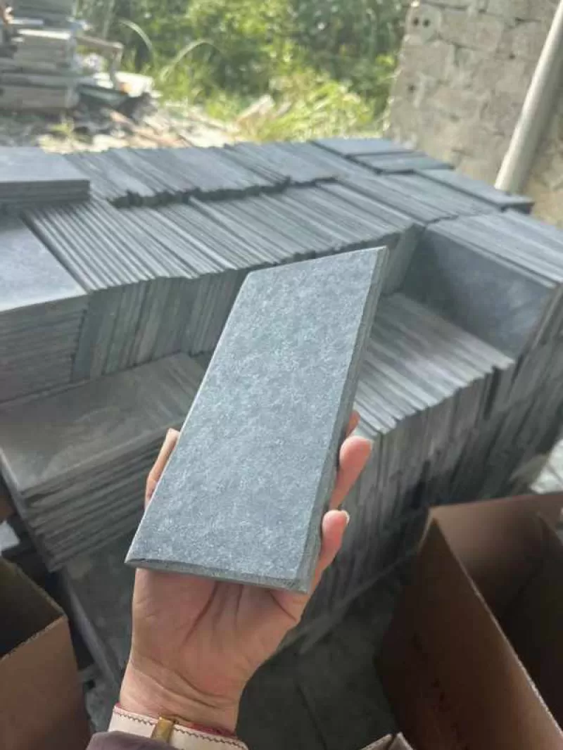 Đá xanh ốp tường Thanh Hóa 100x200mm - Đá tự nhiên Long Tuệ Tâm