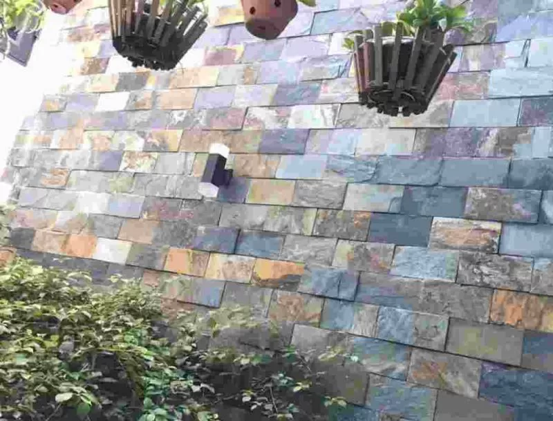 Đá chẻ vàng (đá tẩy vàng) 100x200mm- Đá tự nhiên Long Tuệ Tâm