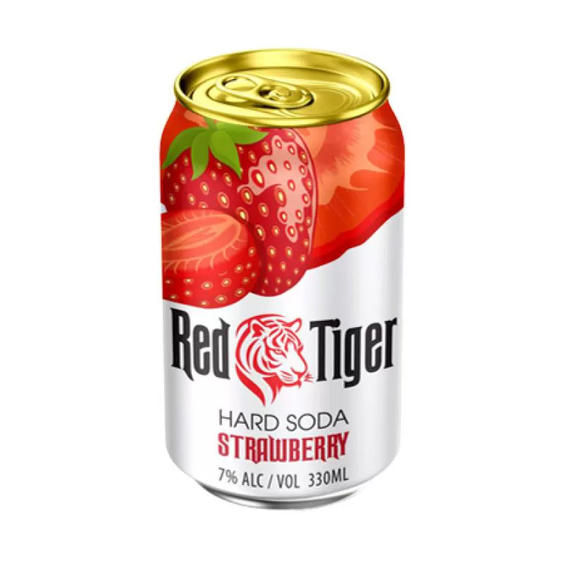 Hard Soda vị dâu Red Tiger
