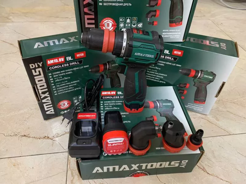 Máy khoan dùng pin 16V Amaxtools AKI6511-Plus