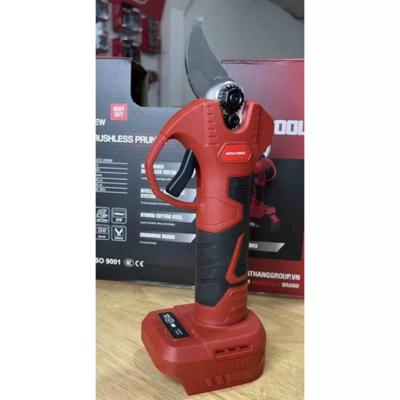 Kéo cắt cành 25mm Pin 21V Amaxtools AKCC25 – Động cơ không chổi than