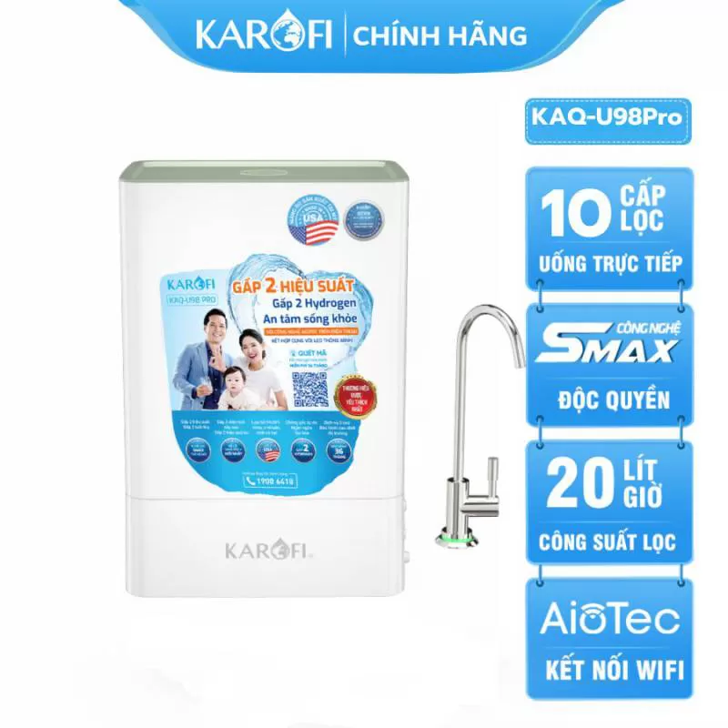 Máy lọc nước Karofi KAQ-U98 Pro