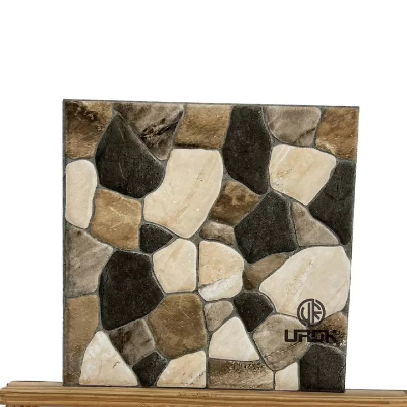 Factory Low Price300x600mm Outdoor Non Slip Garden Courtyard Anti-Freeze Ceramic 3D Cobblestone Porcelain Floor Tiles